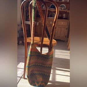 Woven Sack Bag Handmade Colorful